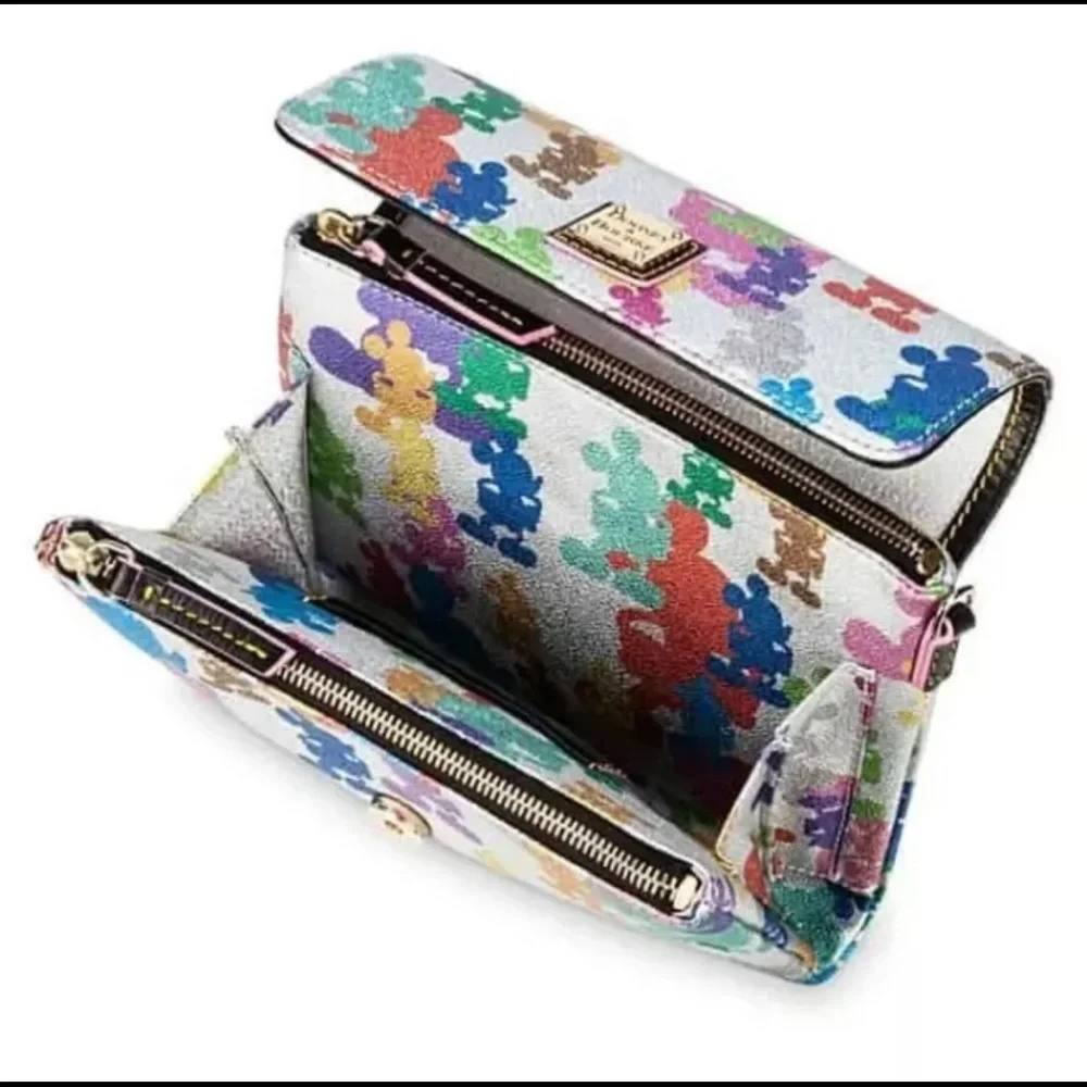 Disney Dooney Silver Wonder Mickey Mouse Crossbody - 10th Anniversary.